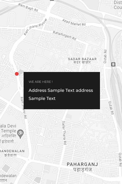 Our location on the map